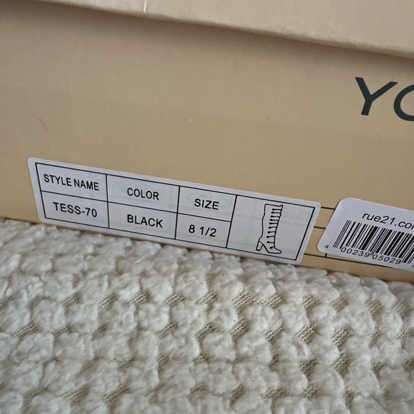 Yoki Womens thigh high Block heel boots. Brand new. Size 8 1/2. - Picture 4 of 10